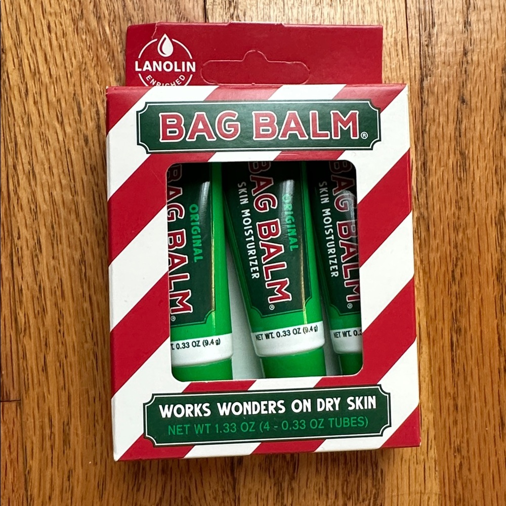 3 New Bag balms, new in box, travel on the go, chapsticks, lotion, dry skin